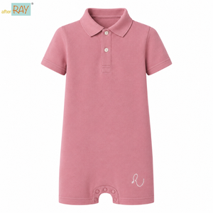Combinaison Polo Rose Taupe |   Vêtements sensoriels spéciaux pour enfants, vêtements inclusifs, coton extensible, fermeture éclair, doux, adaptatifs, unisexe, tous les âges - Product Image 1