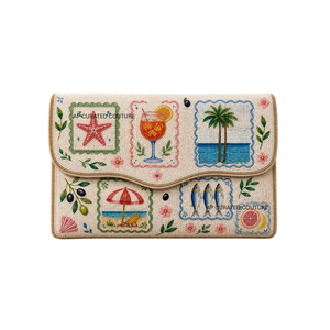 Bolso de mano bohemio con cuentas para mujer, bolso de noche de verano con diseño de estrella de mar, concha y olas del océano, bolsos de mano personalizados - Product Image 2