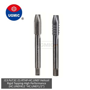 UGMIC J13.PoT.SC-21-R.T.H.P-HC. ( # Tarauds en carbure monobloc Helicoil UNEF à pointe filetée 12 1/4" 5/16" 3/8" 7/16" 1/2") 2B-5P avec queue JIS - Product Image 1