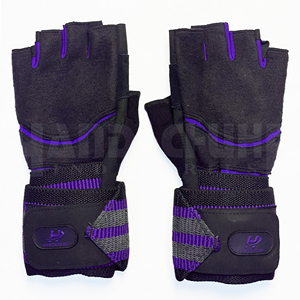 Guantes Deportivos Unisex y Muñequeras con Cierre de Hebilla, Agarre Antideslizante para Gimnasio y Levantamiento de Pesas, Material PU, Tallas S-XL - Product Image 2