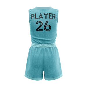 Fabricant d'uniformes de basket-ball pour femmes, ensemble personnalisé de maillot et short d'équipe, vêtements de sport respirants et à séchage rapide, fournisseur sur mesure - Product Image 5
