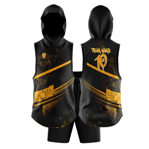 เสื้อเจอร์ซีย์ฟุตบอลแบบมีฮู้ด 7v7 พิมพ์ลายด้วยเทคนิค Heat Transfer ผลิตจากโพลีเอสเตอร์ 100% ระบายอากาศได้ดี ซับเหงื่อ ป้องกันแบคทีเรีย แบบไม่มีแขน - Product Image 1