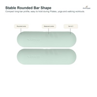 Ensemble d'haltères en silicone multifonctionnel, poids portables légers texturés antidérapants pour l'exercice à domicile