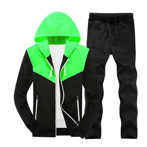 Survêtement de jogging personnalisé en polyester pour homme, ensemble sportif chaud d'hiver deux pièces pour le sport et les loisirs - Product Image 4