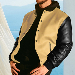 แจ็คเก็ตวาร์ซิตี้ผู้ชายขายดี ดีไซน์ยอดเยี่ยม รุ่นใหม่ล่าสุด สตรีทแวร์ คุณภาพสูง มีหลายสีให้เลือก - Product Image 6