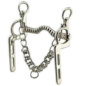 บิตม้าสแตนเลสแบบ Pelham พร้อมโซ่สำหรับอุปกรณ์ขี่ม้า ZUMA ENTERPRISES MS-TA-WMCB-002 - Product Image 1