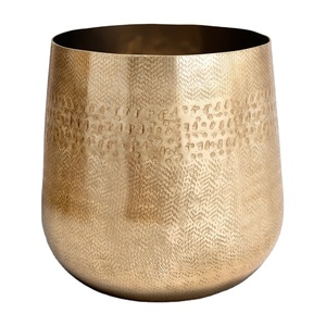 High Quality Brass Planter for Home Gardens and Office Spaces for <b>Succulents</b> and Decorative <b>Plants</b> Display - Product Image 1