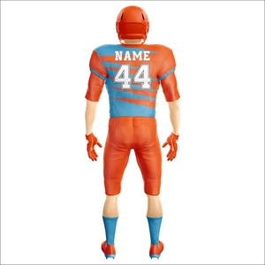High Quality Custom Football Uniform Set Jersey <b>Pants</b> American Style Breathable Polyester <b>Mesh</b> Team Kit Sportswear Manufacturer - Product Image 3