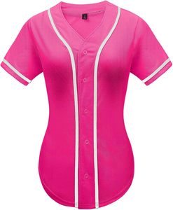 V-Neck Short Sleeve Baseball Jersey With <b>Red</b> Trim Quick Dry Polyester Casual Sport Shirt Summer Wear - Product Image 5