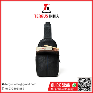 Fournisseur en gros de sacs en cuir véritable de luxe, sac de poitrine en cuir de grande capacité - Product Image 2