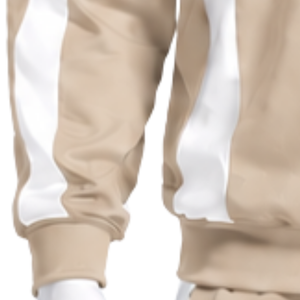 Sudadera Beige con Cuello Redondo y Paneles para Hombre, Manga Larga, Estilo Deportivo, Contraste, Informal, para Entrenamiento, Ropa Deportiva, Venta al por Mayor Personalizada - Product Image 6