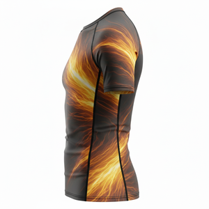 Camiseta de compresión sublimada al por mayor para hombres, mujeres y niños, para MMA, BJJ, Jiu Jitsu, entrenamiento sin gi, duradera, personalizada, para natación. - Product Image 3