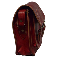 Pochette élégante pour femme en cuir de veau premium marron de la boutique Biyadina, fermeture éclair en dentelle, motif bonbon, fonctionnelle pour les voyages MA