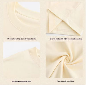 Camisetas Extra Grandes Personalizadas con Logotipo Premium para Hombre, Hombros Caídos, Algodón Grueso, Multicolores, Lisas, al por Mayor - Product Image 2