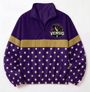 Loveda Custom Vintage Team Logo Breathable Waterproof Windproof 1/4 <b>Zip</b> Windbreaker Long Sleeve Quarter <b>Zip</b> <b>Jacket</b> Embroidered - Product Image 4