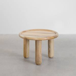 Vandana Amber Shape <b>Round</b> <b>side</b> <b>table</b> in Obiora mango wood - Product Image 2