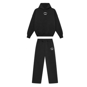 Conjunto de Sudadera y Pantalones Oversize de Algodón 100% Personalizado para Invierno, Estilo Urbano, Unisex, de Alta Calidad - Product Image 3