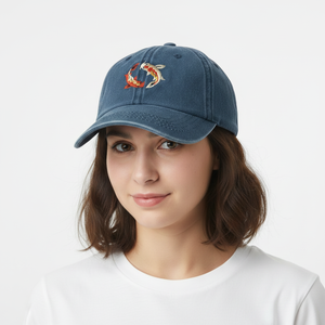 Custom Baseball 6 Panel Hat <b>Flat</b> Brim Adjustable <b>Summer</b> <b>Cap</b> Embroidery Logo Vintage Wash Fashion 100% Acrylic OEM ODM - Product Image 6