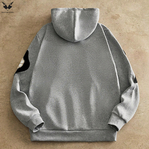 Sudaderas con Capucha Oversize para Hombre, Sudaderas de Moda con Logotipo Personalizado, Proveedor OEM/ODM, Sudadera Casual de Punto con Estampado de Parches para Hombre - Product Image 2