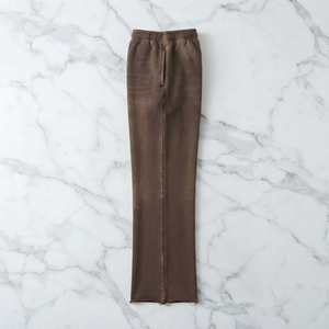 Pantalon de survêtement tendance à jambe large et coupe ample en molleton premium, style décontracté urbain - Product Image 3