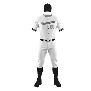 Low MOQ Sports Clothing Comfortable Baseball Uniform Custom Size And Design Youth Wear Baseball Uniform For Unisex - Product Image 2
