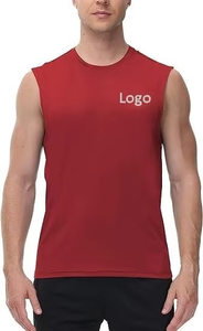เสื้อกล้ามลำลองผู้ชายผ้าฝ้าย 100% ขายส่งจากปากีสถาน สวมใส่สบาย ระบายอากาศได้ดี พร้อมโลโก้สั่งทำ สีพื้น - Product Image 2
