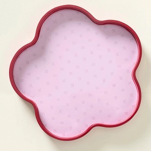 Trendy Lacquer Flower-shaped Tray Modern Serving Tray For Coffee Table, Food Serving And <b>Display</b> - Product Image 2