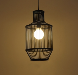 Japanese Modern Natural Fiber Trendy Bamboo Lampshade Soft Warm <b>Light</b> for Chinese Traditional Atmosphere Living Rooms - Product Image 3
