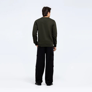 Sudadera de Invierno para Hombre de Alta Calidad, Diseño Personalizado con Logotipo, Manga Larga, Ligera, Cuello Redondo, 100% Algodón - Product Image 3