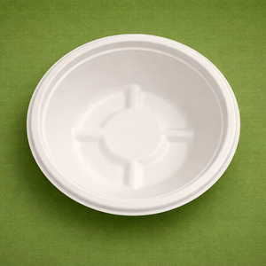 8oz Compostable Heavy-Duty Biodegradable Disposable Microwave Safe Modern Camping Bowls Made Bagasse Eco-Friendly 1000 Pcs/<b>Box</b> - Product Image 1