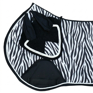 Juego de almohadillas para silla de montar multiusos, botas antideslizantes forradas, gorro transpirable de malla para orejas de caballo, botas transpirables de malla para orejas de caballo, gorro transpirable de malla para orejas. - Product Image 3