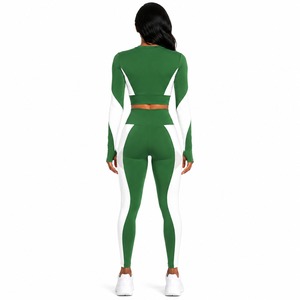 Wholesale Women's Seamless Activewear Yoga Set Quick Dry Sports Bra High Waist Leggings OEM Private Label Factory - Product Image 2