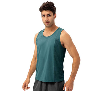 Bulk <b>Men</b> Knitted Plus Size Tank Tops Gym <b>Stringer</b> <b>Vest</b> Fitness Shirt Breathable Eco-Friendly Quick Dry Cotton Workout Running - Product Image 3