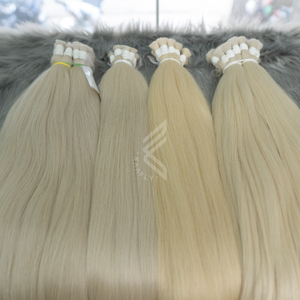 Extensiones de cabello humano virgen europeo 100%, paquete sin trama, Color claro de la mejor calidad para salones, cabello teñido en todo el mundo - Product Image 1