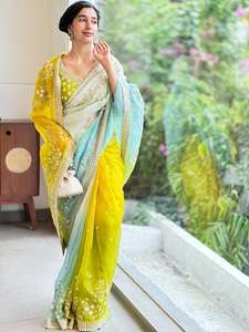 Saree de luxe en soie douce tissée pour mariages et fêtes fabriqué en Inde pour adultes saree sari shari - Product Image 5