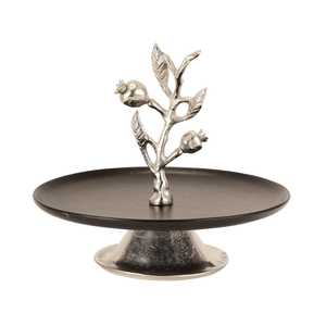 Jaffsexports JE506 Luxury Aluminum Cake <b>Stand</b> with Pomegranate Branch Design for Wedding Decoration - Product Image 1