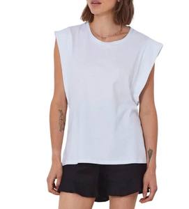 Camisetas de Mujer sin Mangas, Cuello Redondo, Tejidas a Mano, 100% Algodón, Secado Rápido, Casuales, Ligeras y Lisas - Product Image 5