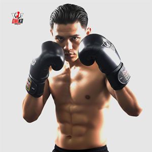 OMIKA Custom OEM Training Lightweight Full Finger Boxing Gloves Premium Leather Adjustable Wrist Strap Breathable Unisex - Product Image 2