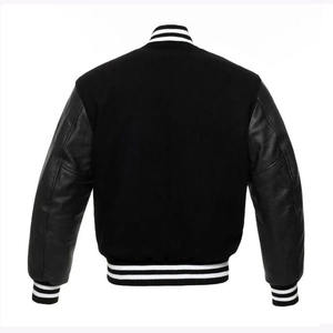 Veste universitaire unisexe personnalisée Shaheen Fit, imperméable, tissu polaire polyester/coton 440g, col mandarin, logo au dos, hiver - Product Image 2