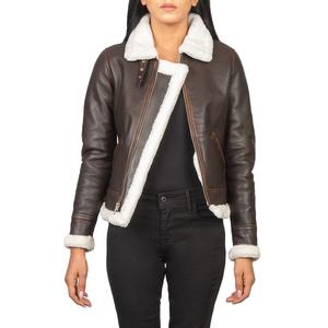 Eco Friendly Womens <b>Leather</b> <b>Jacket</b> Stylish Latest Design Comfortable Fit Durable Stitching Breathable <b>Long</b> Sleeve - Product Image 2