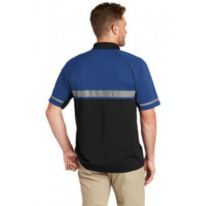 High Visibility Reflective Stripe Working Safety Polo <b>Shirts</b> Construction Engineer Short Sleeve Hi-Vis Security Polo <b>Shirts</b> - Product Image 2