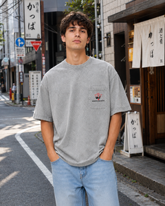 Premium Custom Acid Wash Vintage Oversized <b>Pocket</b> <b>T</b>-<b>Shirt</b> Heavyweight 100% Cotton Relaxed Fit Garment Dyed Quick-Dry Casual - Product Image 6