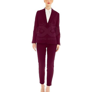 Women Formal Business Suit <b>Set</b> Long Sleeve <b>Blazer</b> Matching Trousers Office Workwear Custom Wholesale - Product Image 4