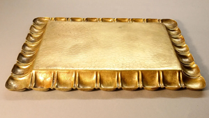 Plateau carré en laiton de haute qualité au design moderne, taille et forme personnalisées, plateau de service rond pour la cuisine, la nourriture et la maison - Product Image 4