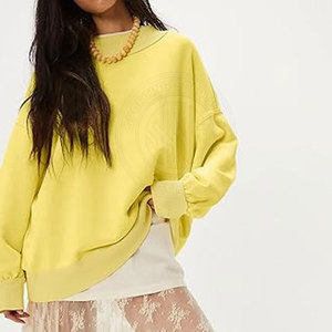 <b>Women</b> Mock Neck Sweatshirt Minimal Design Soft Touch Fabric For Comfortable Daily Wear Style - Product Image 6
