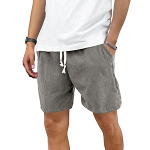 Pantalones Cortos Deportivos Transpirables con Logotipo Personalizado para Hombre, 5 Pulgadas de Entrepierna, Cintura Elástica, Abertura Lateral, Ropa Deportiva, Joggers - Product Image 1
