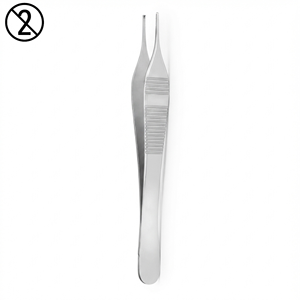 Pinzas Adson Desechables de un Solo Uso, 1X2 Dientes, Acero Inoxidable Estándar, Instrumento Quirúrgico para Manipulación Precisa de Tejidos - Product Image 4