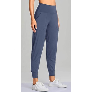 Leggings de yoga pour femmes, taille haute, sans couture, avec logo personnalisé, en nylon, pour le sport et le fitness - Product Image 2