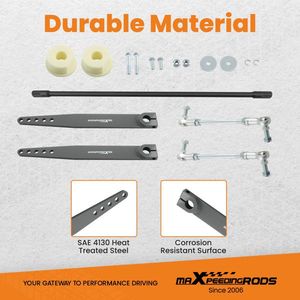 Jeep Wrangler TJ LJ 1997-2006 C33827950 Front Sway Bar Kit with Steel Arms Stabilizer Links - Product Image 5