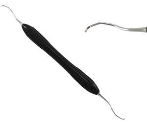 Curettes dentaires professionnelles en acier inoxydable, instrument de détartrage parodontal pour clinique dentaire, hygiène buccale et élimination de la plaque dentaire - Product Image 1